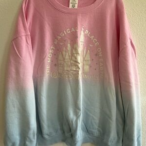 Pink and Blue Disney World Sweatshirt